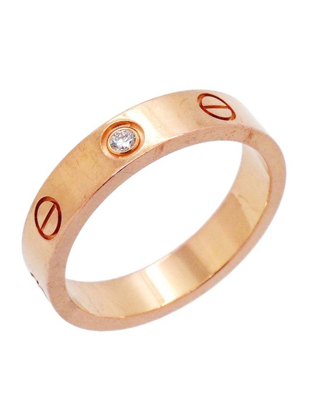 Cartier Ring Mini Love Pink Gold Diamond
